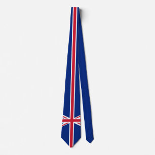 Cravate Drapeau du motif du Royaume-Uni