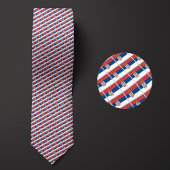 Cravate Drapeau du Motif serbe