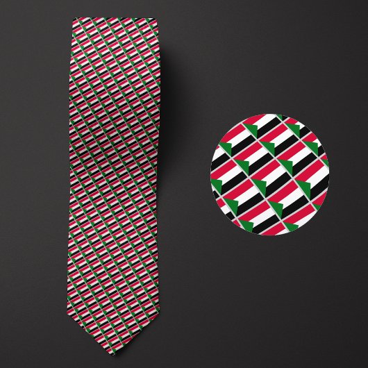 Cravate Drapeau du Motif soudanais