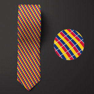 Cravate Drapeau du Motif tchadien