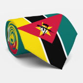 Cravate Drapeau du Mozambique (Roulé)