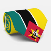 Cravate Drapeau du Mozambique (Roulé)