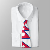 Cravate Drapeau du Népal (Attaché)