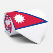 Cravate Drapeau du Népal (Roulé)