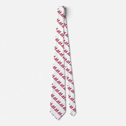 Cravate Drapeau du Népal (Devant)