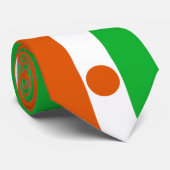Cravate Drapeau du Niger (pays africain) (Roulé)