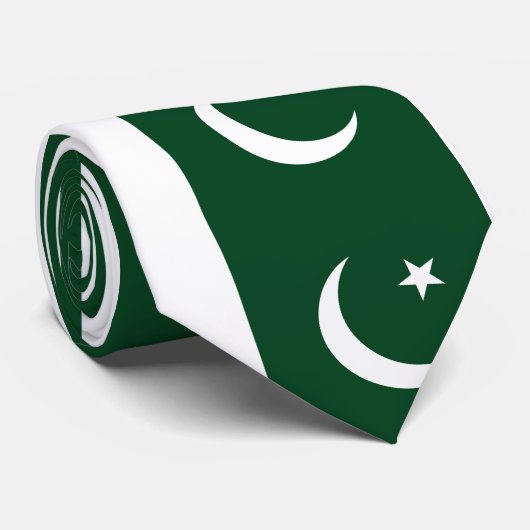 Cravate Drapeau du Pakistan (Roulé)