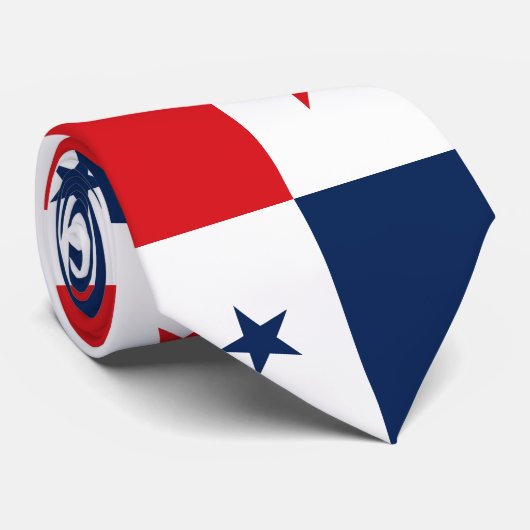 Cravate Drapeau du Panama (Roulé)