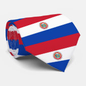Cravate Drapeau du Paraguay (Roulé)