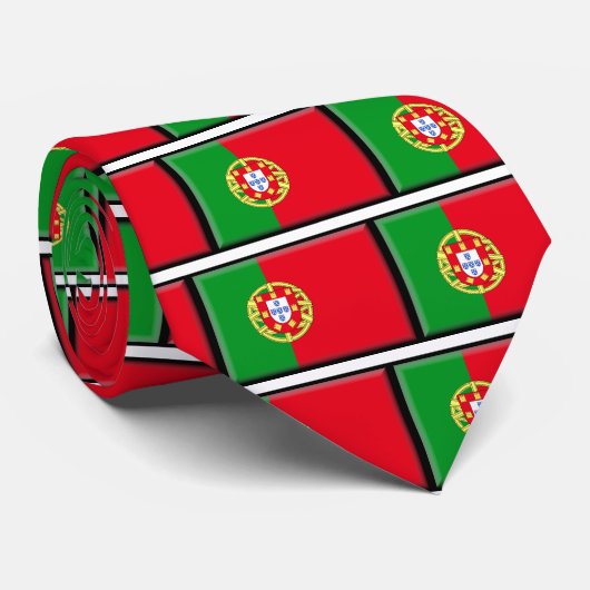 Cravate Drapeau du Portugal (Roulé)