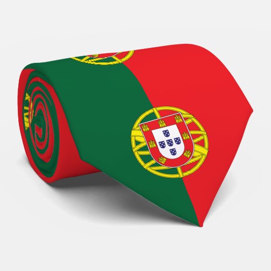 Cravate Drapeau du Portugal (Roulé)