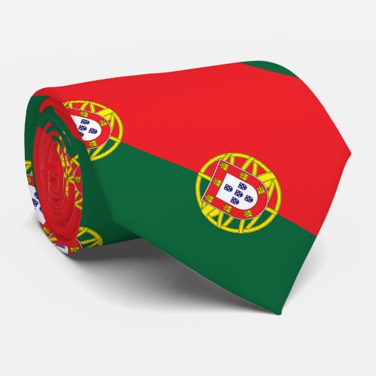 Cravate Drapeau du Portugal (Roulé)