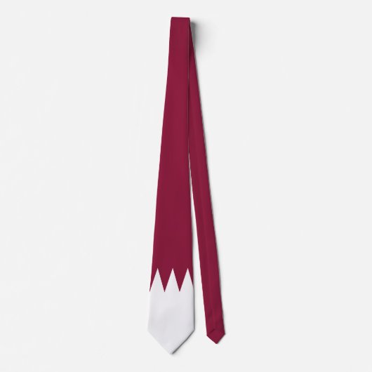 Cravate Drapeau du Qatar (Devant)