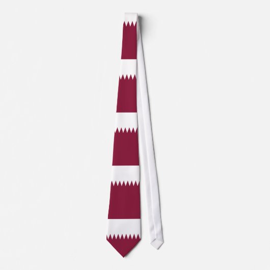 Cravate Drapeau du Qatar (Devant)