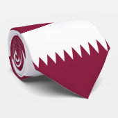 Cravate Drapeau du Qatar (Roulé)