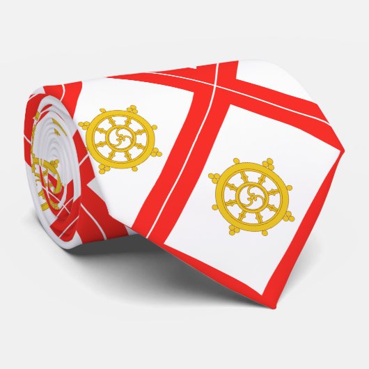 Cravate Drapeau du royaume de Sikkim (Roulé)