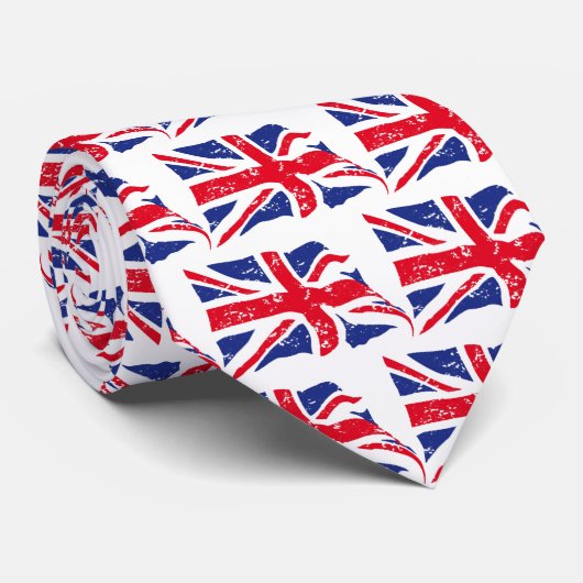 Cravate Drapeau du Royaume-Uni (Roulé)