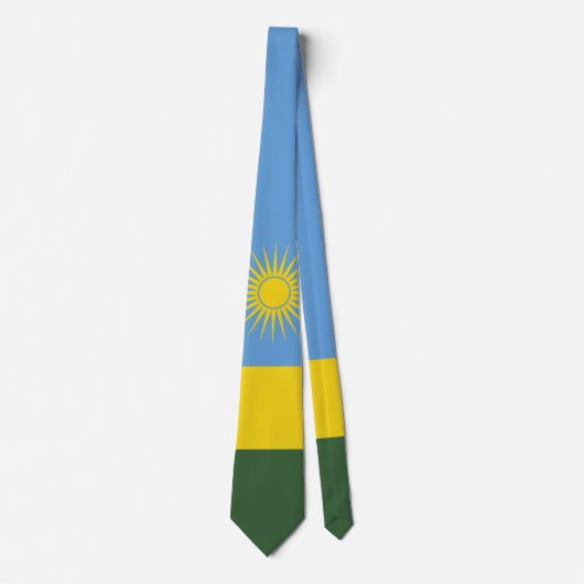 Cravate Drapeau du Rwanda (Devant)
