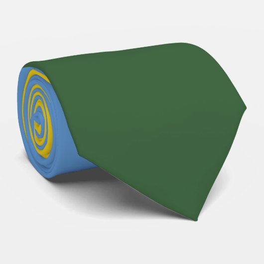 Cravate Drapeau du Rwanda (Roulé)