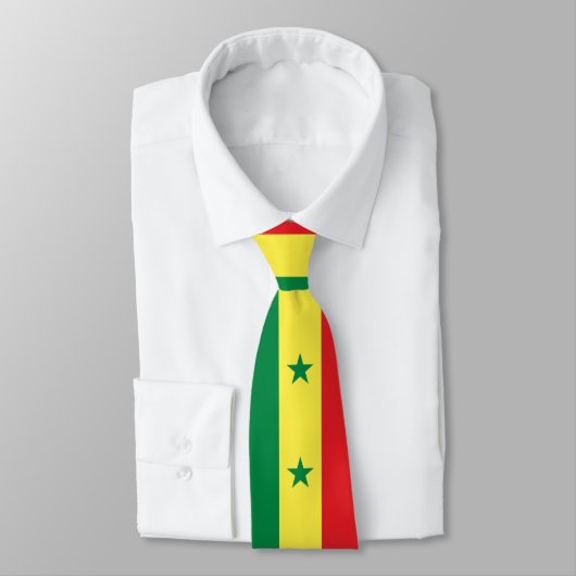 Cravate Drapeau du Sénégal (Attaché)
