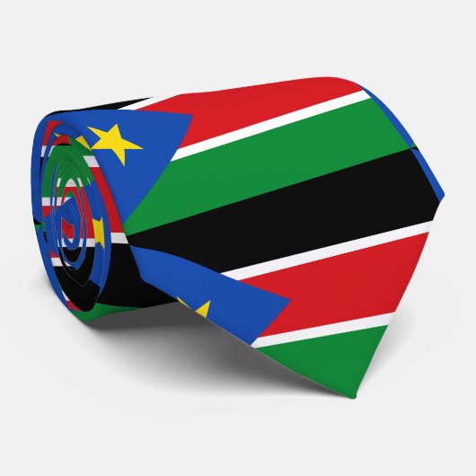 Cravate Drapeau du Sud-Soudan (Roulé)