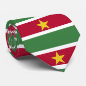 Cravate Drapeau du Suriname (Roulé)