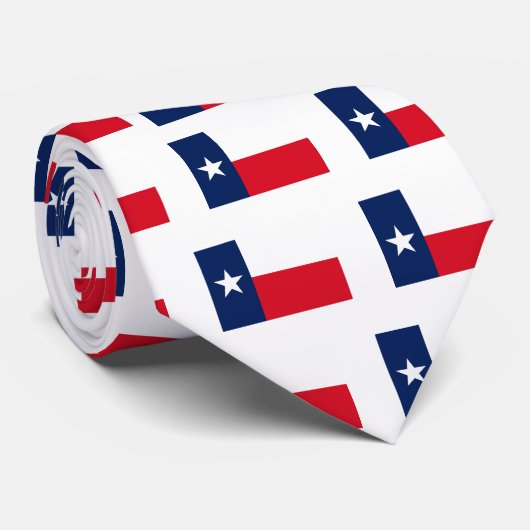 CRAVATE DRAPEAU DU TEXAS (Roulé)