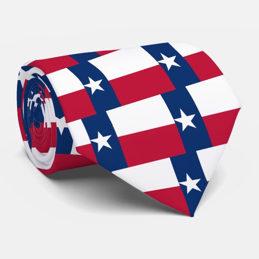 Cravate Drapeau du Texas (Roulé)