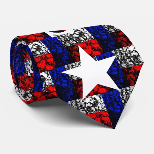 Cravate Drapeau du Texas (Roulé)