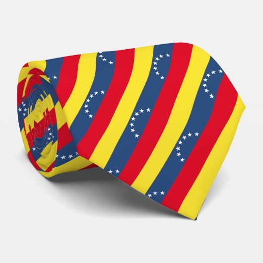 Cravate Drapeau du Venezuela (Roulé)
