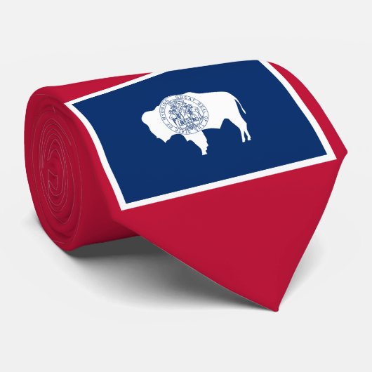 Cravate Drapeau du Wyoming (Roulé)
