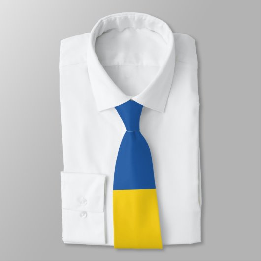 Cravate Drapeau d'Ukraine (Attaché)