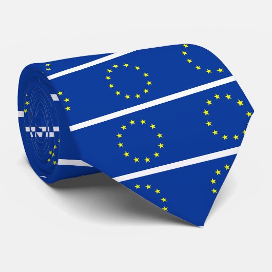 Cravate drapeau d'Union européenne (Roulé)