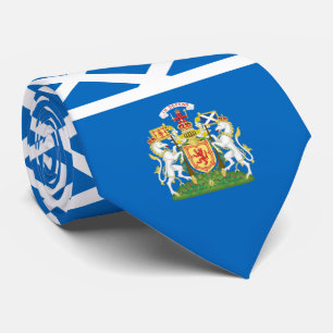 Cravate Drapeau écossais et armoiries royales, Écosse