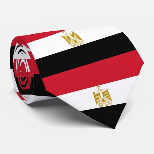Cravate Drapeau égyptien (Roulé)