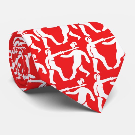 Cravate Drapeau Empire du Bénin / Emblème (Roulé)