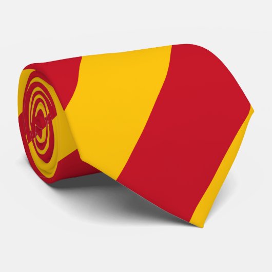 Cravate Drapeau espagnol (Roulé)