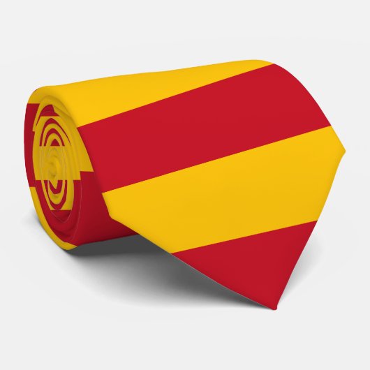 Cravate Drapeau espagnol (Roulé)