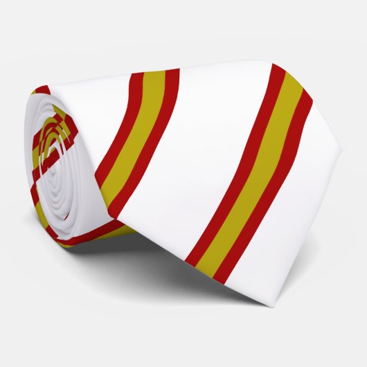Cravate Drapeau espagnol (Roulé)