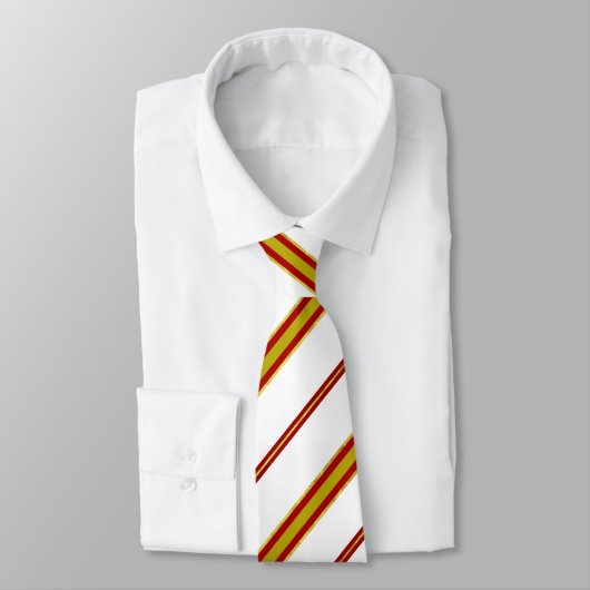 Cravate Drapeau espagnol de rayures (Attaché)