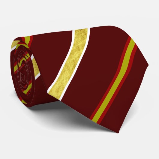 Cravate Drapeau espagnol de rayures (Roulé)