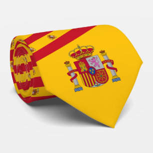 Cravate Drapeau espagnol et armoiries, Drapeau espagnol