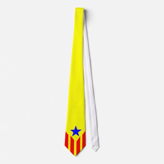 Cravate Drapeau Estelada Catalanne (Devant)