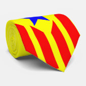 Cravate Drapeau Estelada Catalanne (Roulé)