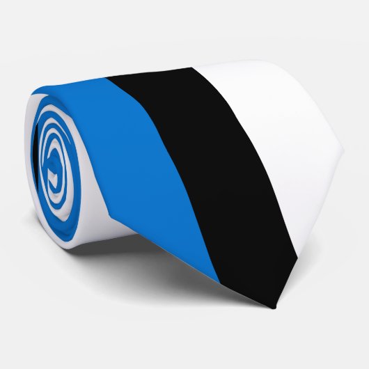 Cravate Drapeau estonien (Roulé)
