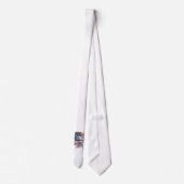 Cravate Drapeau et aigle des États-Unis. Indépendance (Dos)