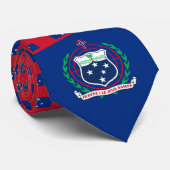 Cravate Drapeau et blason de Samoa, Samoa (Roulé)