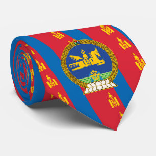 Cravate Drapeau et Emblème de Mongolie, Drapeau de Mongoli