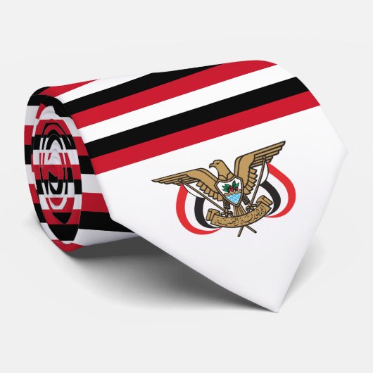 Cravate Drapeau et emblème du Yémen, Drapeau du Yémen (Roulé)