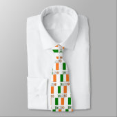Cravate drapeau et mot d'Irlande (Attaché)